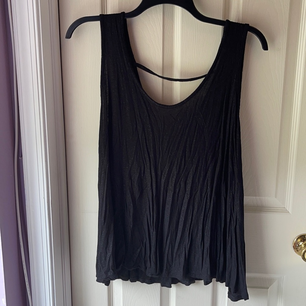 Jennifer Lopez Swing tank black with silver flecks
